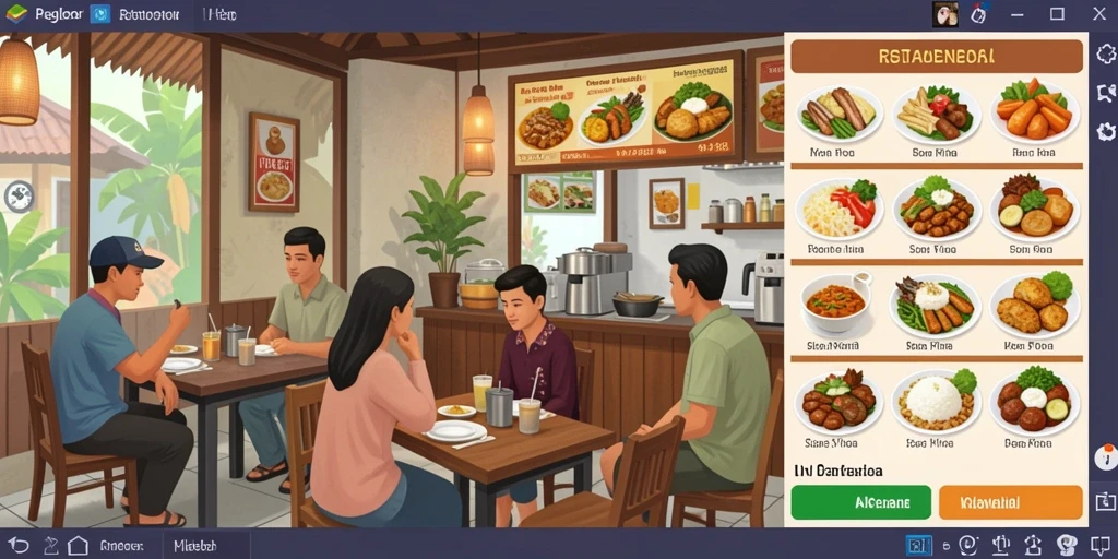 Tampilan menu utama yang menarik dan intuitif.