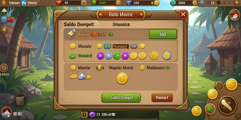 Tampilan menu utama yang menarik dan interaktif.